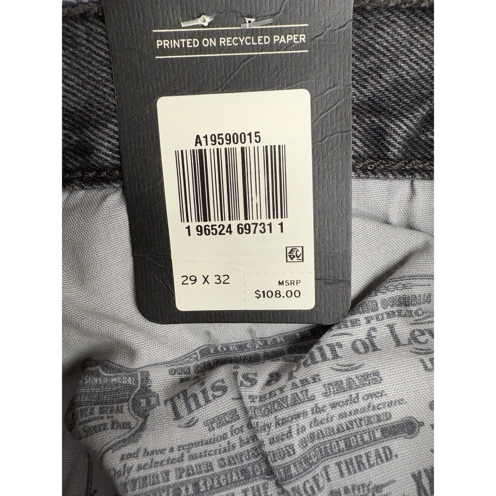 Levi's Premium 501 90's Jean Women's 29x32 Straight Leg Mid Rise Modern Big E - Picture 9 of 16